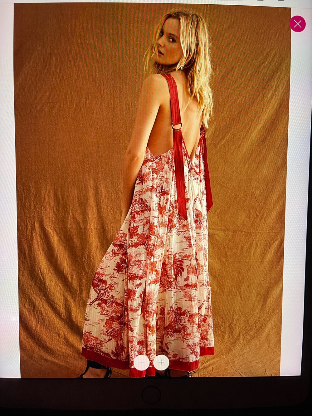NWOT Free People Tropical Toile Maxi Dress - Picture 1 of 14